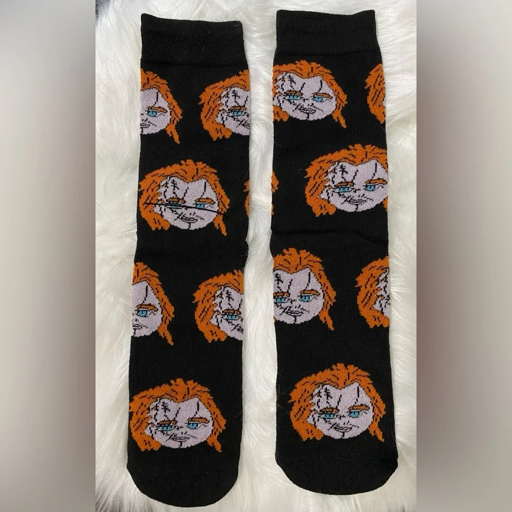 NWOT Unisex Chucky Cartoon Novelty Socks fits 6-13 shoe size